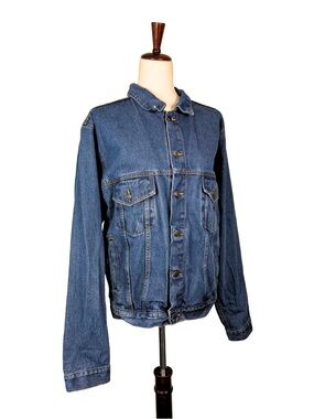 VTG Paradise Point Size Small Unisex Jean Jacket Denim USA Trucker Pockets